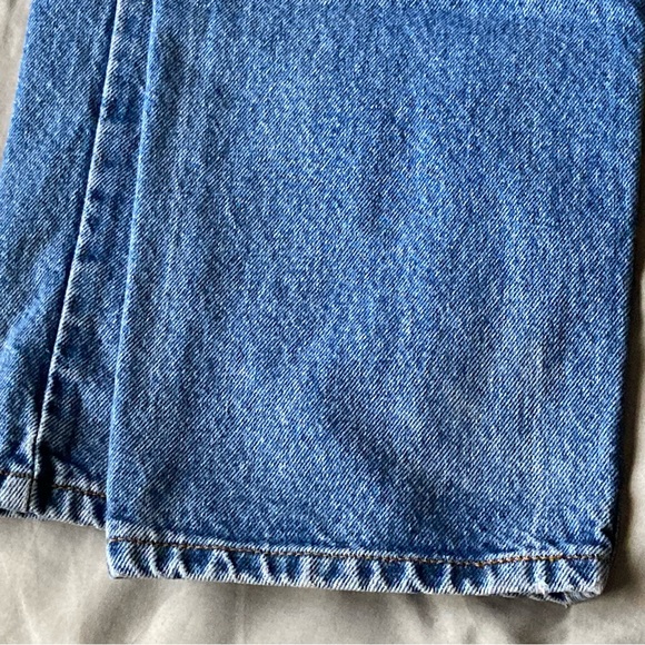 Vintage Orange Tab Levis 505 Jeans Mens 34x32 Blue Straight Leg - Picture 7 of 8